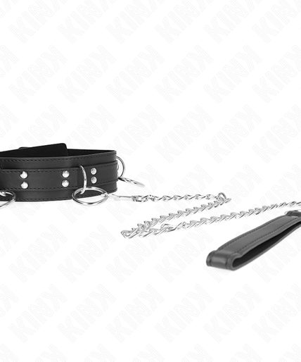 KINK - 3 RING SLAVERY NECKLACE WITH STRAP 80 CM 53 X 5 CM KINK - 3 RING SLAVERY NECKLACE WITH STRAP 80 CM 53 X 5 CM