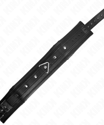 KINK - NECKLACE WITH SPONGE IMITATION LEATHER STRAP MODEL 1 ADJUSTABLE 37-54 CM X 3 CM KINK - NECKLACE WITH SPONGE IMITATION LEATHER STRAP MODEL 1 ADJUSTABLE 37-54 CM X 3 CM