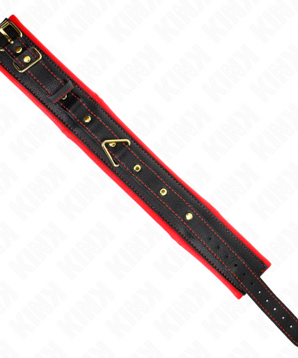KINK - NECKLACE WITH SPONGE IMITATION LEATHER STRAP MODEL 2 ADJUSTABLE 37-54 CM X 3 CM KINK - NECKLACE WITH SPONGE IMITATION LEATHER STRAP MODEL 2 ADJUSTABLE 37-54 CM X 3 CM