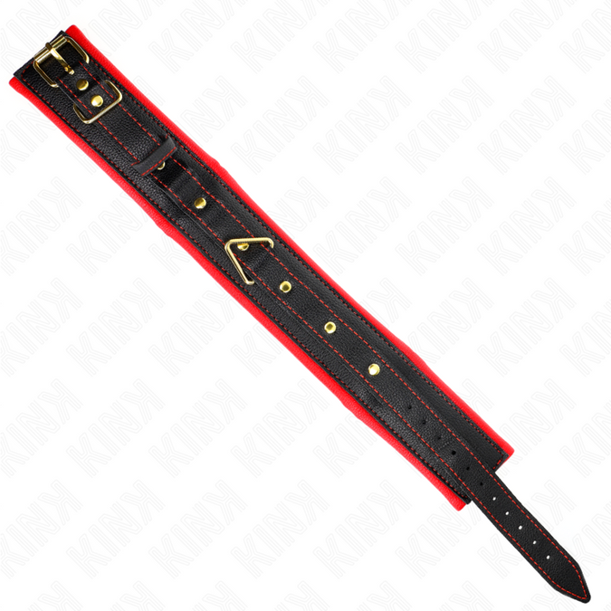 Kink – Necklace With Sponge Imitation Leather Strap Model 2 Adjustable 37 – 54 Cm X 3 Cm