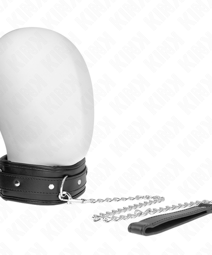 KINK - NECKLACE WITH SPONGE IMITATION LEATHER STRAP MODEL 3 ADJUSTABLE 37-54 CM X 3 CM KINK - NECKLACE WITH SPONGE IMITATION LEATHER STRAP MODEL 3 ADJUSTABLE 37-54 CM X 3 CM