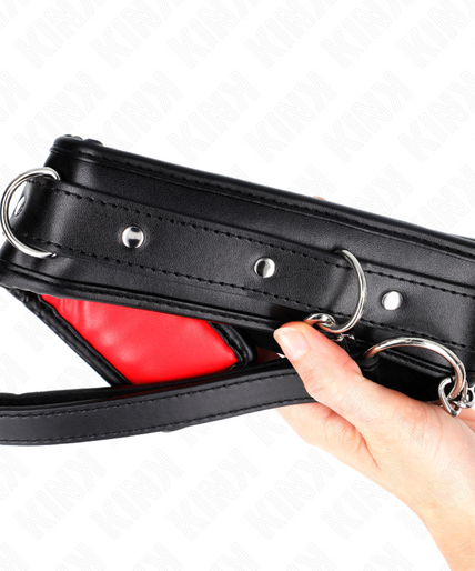 KINK - NECKLACE WITH SPONGE IMITATION LEATHER STRAP MODEL 3 ADJUSTABLE 37-54 CM X 3 CM KINK - NECKLACE WITH SPONGE IMITATION LEATHER STRAP MODEL 3 ADJUSTABLE 37-54 CM X 3 CM