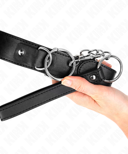 KINK - BASIC MODEL COLLAR WITH LEASH MODEL 4 ADJUSTABLE 36-43 CM KINK - BASIC MODEL COLLAR WITH LEASH MODEL 4 ADJUSTABLE 36-43 CM