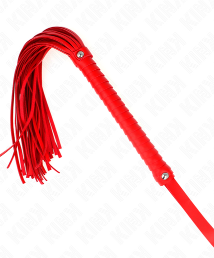 KINK - WHIP WITH RED TEXTURED HANDLE 48.5 CM KINK - WHIP WITH RED TEXTURED HANDLE 48.5 CM
