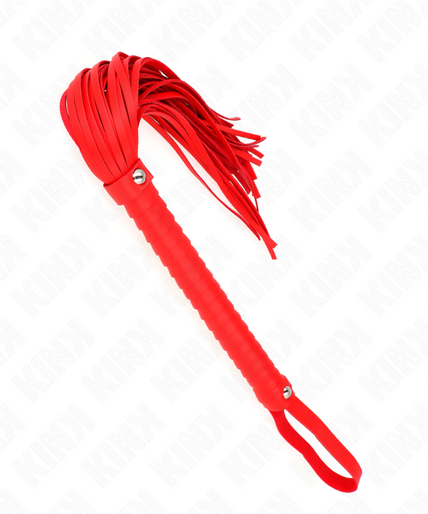 KINK - WHIP WITH RED TEXTURED HANDLE 48.5 CM KINK - WHIP WITH RED TEXTURED HANDLE 48.5 CM