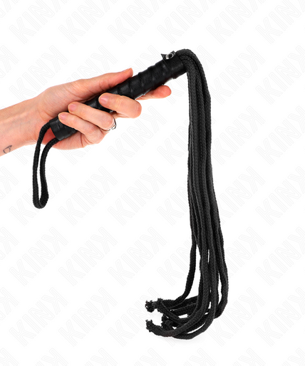 KINK - BLACK ROPE WHIP 56 CM KINK - BLACK ROPE WHIP 56 CM