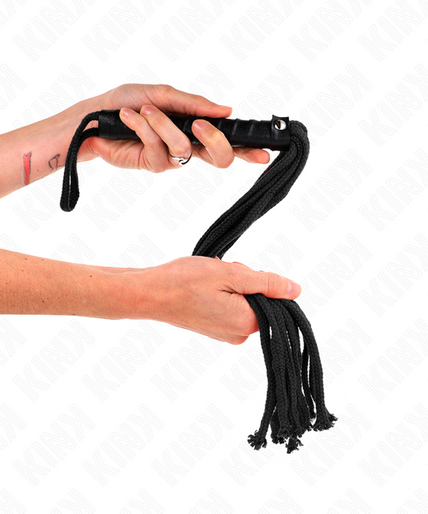 KINK - BLACK ROPE WHIP 56 CM KINK - BLACK ROPE WHIP 56 CM