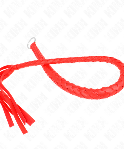 KINK - SNAKE WHIP WITH RED HAND RING 65 CM KINK - SNAKE WHIP WITH RED HAND RING 65 CM