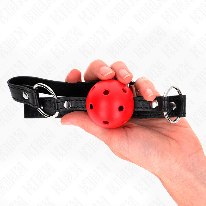 Kink – Hollow Hard Red Ball 4.5 Cm Gag Model 1 63.5 X 2 Cm