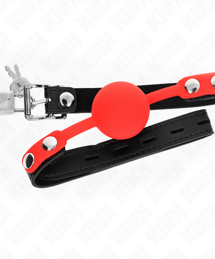 KINK - SILICONE BALL 4 CM GAG WITH LOCK 60 x 2 CM KINK - SILICONE BALL 4 CM GAG WITH LOCK 60 x 2 CM