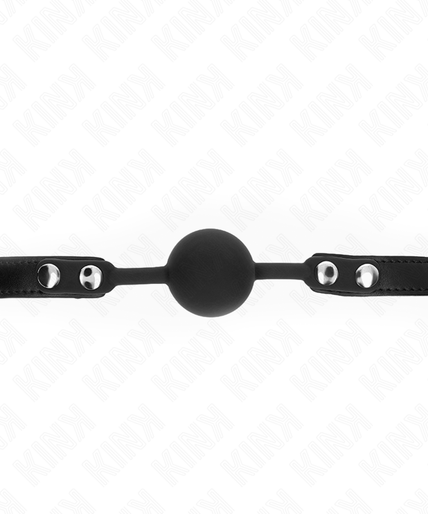 KINK - MODEL 1 SILICONE BALL 4 CM GAG WITH LOCK 60 x 2 CM KINK - MODEL 1 SILICONE BALL 4 CM GAG WITH LOCK 60 x 2 CM