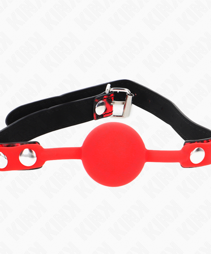 KINK - SILICONE BALL 4 CM GAG MODEL 2 60 x 2 CM KINK - SILICONE BALL 4 CM GAG MODEL 2 60 x 2 CM