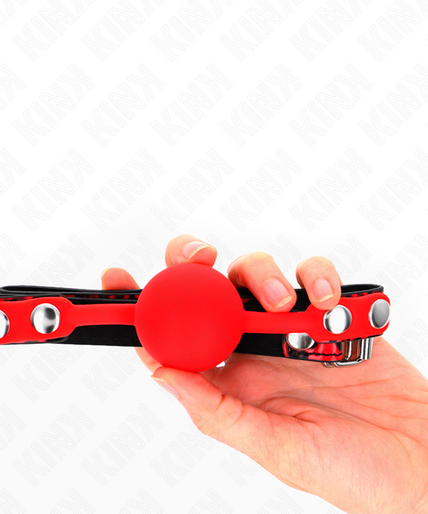 KINK - SILICONE BALL 4 CM GAG MODEL 2 60 x 2 CM KINK - SILICONE BALL 4 CM GAG MODEL 2 60 x 2 CM
