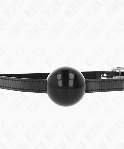 KINK - BLACK SINGLE SOLID BALL 4 CM GAG 65 x 1.5 CM KINK - BLACK SINGLE SOLID BALL 4 CM GAG 65 x 1.5 CM