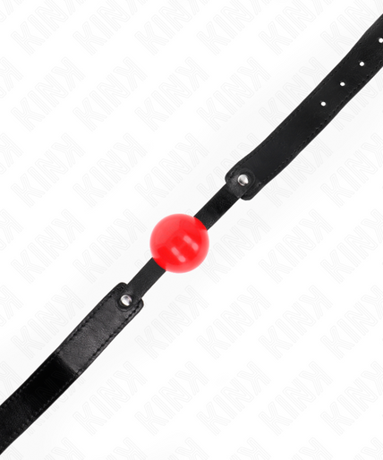 KINK - SOFT TPE BALL 4 CM GAG MODEL 1 66 x 2.5 CM ADJUSTABLE 41-61 CM KINK - SOFT TPE BALL 4 CM GAG MODEL 1 66 x 2.5 CM ADJUSTABLE 41-61 CM