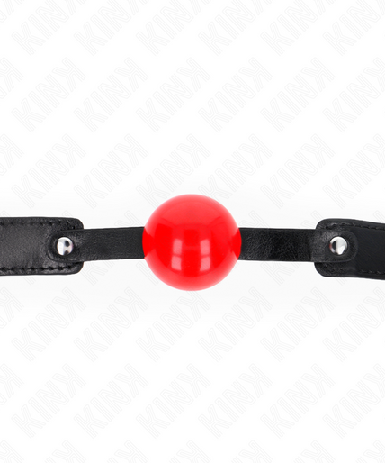 KINK - SOFT TPE BALL 4 CM GAG MODEL 1 66 x 2.5 CM ADJUSTABLE 41-61 CM KINK - SOFT TPE BALL 4 CM GAG MODEL 1 66 x 2.5 CM ADJUSTABLE 41-61 CM