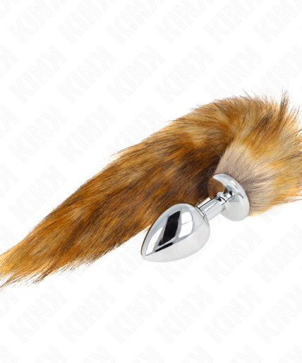 KINK - ANAL PLUG SIZE L 10 X 4 CM WITH SYNTHETIC TAIL 40 CM BROWN KINK - ANAL PLUG SIZE L 10 X 4 CM WITH SYNTHETIC TAIL 40 CM BROWN