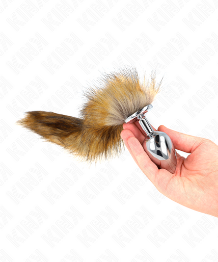 KINK - ANAL PLUG SIZE L 10 X 4 CM WITH SYNTHETIC TAIL 40 CM BROWN KINK - ANAL PLUG SIZE L 10 X 4 CM WITH SYNTHETIC TAIL 40 CM BROWN