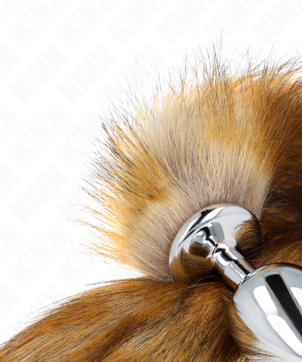 KINK - ANAL PLUG SIZE L 10 X 4 CM WITH SYNTHETIC TAIL 40 CM BROWN KINK - ANAL PLUG SIZE L 10 X 4 CM WITH SYNTHETIC TAIL 40 CM BROWN