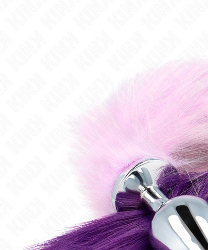 KINK - ANAL PLUG SIZE L 10 X 4 CM WITH SYNTHETIC TAIL 40 CM PURPLE KINK - ANAL PLUG SIZE L 10 X 4 CM WITH SYNTHETIC TAIL 40 CM PURPLE