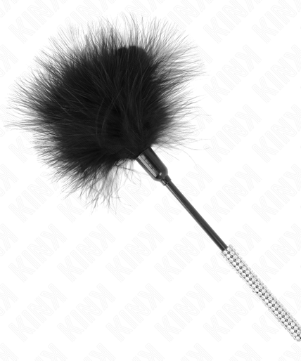 KINK - TICKLE FEATHERS WITH RHINESTONE HANDLE 27 CM KINK - TICKLE FEATHERS WITH RHINESTONE HANDLE 27 CM