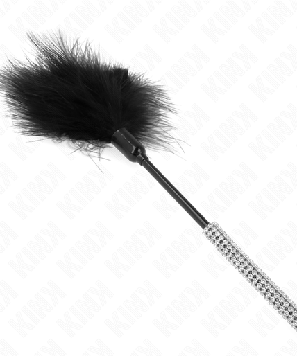 KINK - TICKLE FEATHERS WITH RHINESTONE HANDLE 27 CM KINK - TICKLE FEATHERS WITH RHINESTONE HANDLE 27 CM