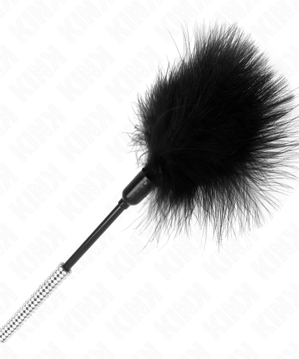 KINK - TICKLE FEATHERS WITH RHINESTONE HANDLE 27 CM KINK - TICKLE FEATHERS WITH RHINESTONE HANDLE 27 CM