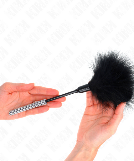 KINK - TICKLE FEATHERS WITH RHINESTONE HANDLE 27 CM KINK - TICKLE FEATHERS WITH RHINESTONE HANDLE 27 CM