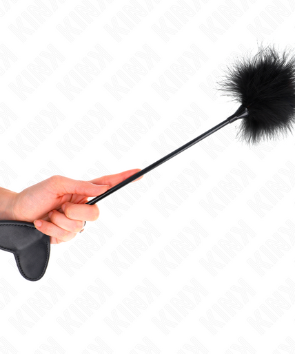 KINK - TICKLE FEATHERS WITH HEART PADDLE 31 CM KINK - TICKLE FEATHERS WITH HEART PADDLE 31 CM