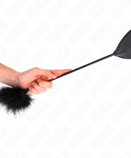 KINK - TICKLE FEATHERS WITH HEART PADDLE 31 CM KINK - TICKLE FEATHERS WITH HEART PADDLE 31 CM