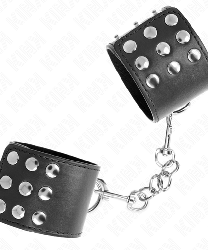 KINK - WRIST RESTRAINTS WITH SNAP FASTEN BLACK ADJUSTABLE 19-24 CM X 5.5 CM KINK - WRIST RESTRAINTS WITH SNAP FASTEN BLACK ADJUSTABLE 19-24 CM X 5.5 CM
