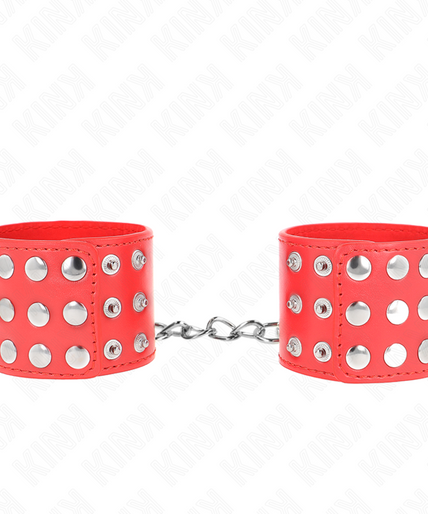 KINK - WRIST RESTRAINTS WITH SNAP FASTEN RED ADJUSTABLE 19-24 CM X 5.5 CM KINK - WRIST RESTRAINTS WITH SNAP FASTEN RED ADJUSTABLE 19-24 CM X 5.5 CM