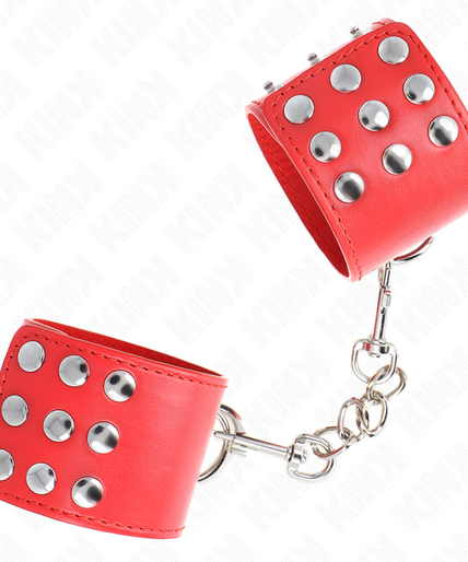 KINK - WRIST RESTRAINTS WITH SNAP FASTEN RED ADJUSTABLE 19-24 CM X 5.5 CM KINK - WRIST RESTRAINTS WITH SNAP FASTEN RED ADJUSTABLE 19-24 CM X 5.5 CM