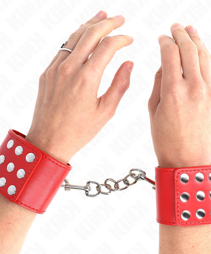KINK - WRIST RESTRAINTS WITH SNAP FASTEN RED ADJUSTABLE 19-24 CM X 5.5 CM KINK - WRIST RESTRAINTS WITH SNAP FASTEN RED ADJUSTABLE 19-24 CM X 5.5 CM