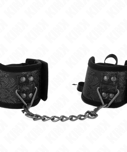 KINK - SCANDAL WRIST RESTRAINTS BLACK LACE DETAILS 24.5 CM X 6.5 CM KINK - SCANDAL WRIST RESTRAINTS BLACK LACE DETAILS 24.5 CM X 6.5 CM