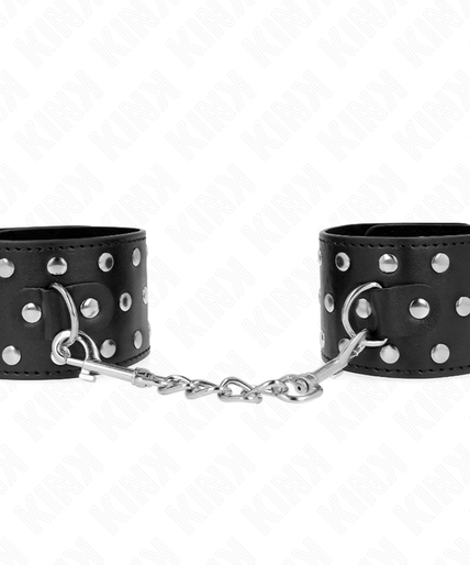 KINK - PUNK WRIST RESTRAINTS ADJUSTABLE 19-24 CM X 5.5 CM KINK - PUNK WRIST RESTRAINTS ADJUSTABLE 19-24 CM X 5.5 CM