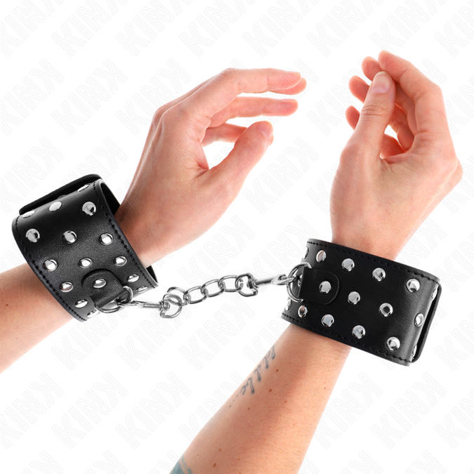 KINK - PUNK POLSGEWRICHT RESTRAINT VERSTELBAAR 19-24 CM X 5.5 CM