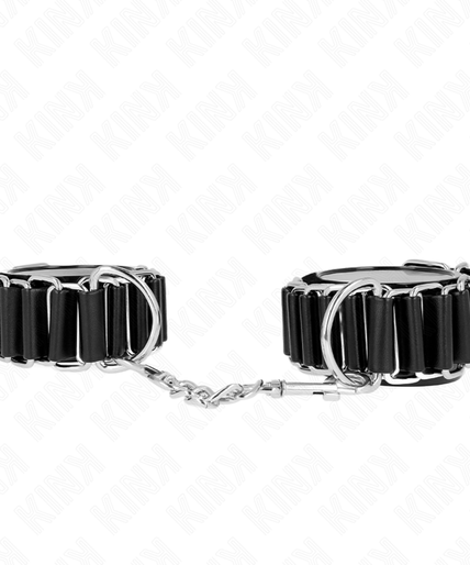 KINK - HINGE-LIKE THIN WRIST RESTRAINTS BLACK ADJUSTRABLE 16-22 CM X 3.5 CM KINK - HINGE-LIKE THIN WRIST RESTRAINTS BLACK ADJUSTRABLE 16-22 CM X 3.5 CM