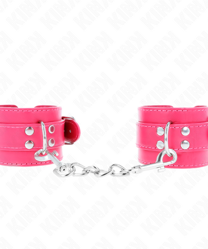 Kink – Handgelenkfesseln Himbeerrose mit Himbeerrose-Futter Verstellbar 20 – 28 Cm X 5,5 Cm Kink – Handgelenkfesseln Himbeerrose mit Himbeerrose-Futter Verstellbar 20 – 28 Cm X 5,5 Cm