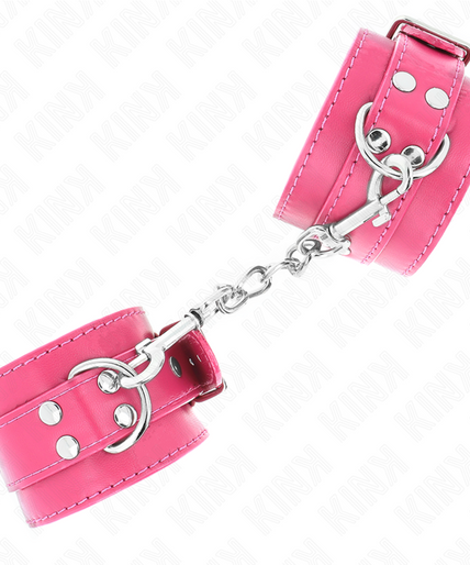 Kink – Handgelenkfesseln Himbeerrose mit Himbeerrose-Futter Verstellbar 20 – 28 Cm X 5,5 Cm Kink – Handgelenkfesseln Himbeerrose mit Himbeerrose-Futter Verstellbar 20 – 28 Cm X 5,5 Cm