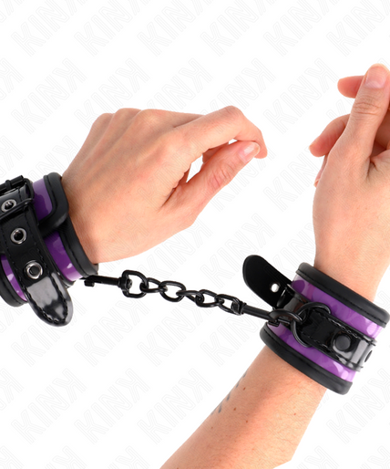 KINK - NEOPRENE WRIST RESTRAINTS LIGHT PURPLE AJUSTABLE 21-28 CM X 5 CM KINK - NEOPRENE WRIST RESTRAINTS LIGHT PURPLE AJUSTABLE 21-28 CM X 5 CM