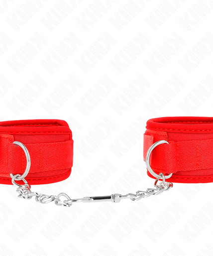 KINK - NEOPRENE WRIST RESTRAINTS RED 42 X 5 CM KINK - NEOPRENE WRIST RESTRAINTS RED 42 X 5 CM