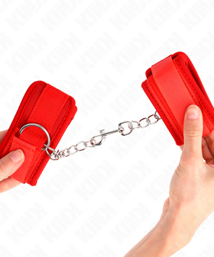 KINK - NEOPRENE WRIST RESTRAINTS RED 42 X 5 CM KINK - NEOPRENE WRIST RESTRAINTS RED 42 X 5 CM