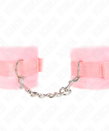 KINK - BEGINNER FUR HAND CUFFS PINK 30 X 7 CM KINK - BEGINNER FUR HAND CUFFS PINK 30 X 7 CM