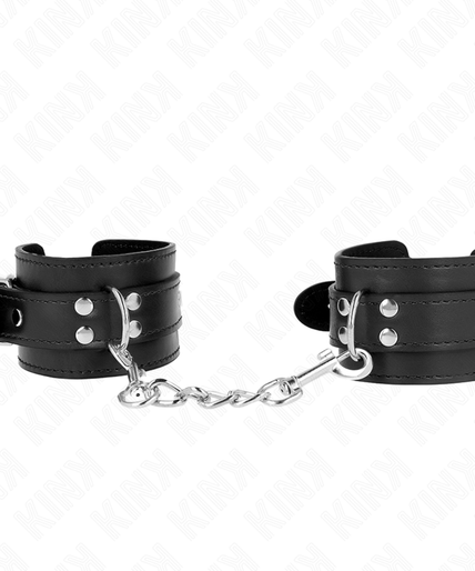 KINK - SIMPLE WRIST RESTRAINTS BLACK ADJUSTABLE 20-23 CM X 5.5 CM KINK - SIMPLE WRIST RESTRAINTS BLACK ADJUSTABLE 20-23 CM X 5.5 CM