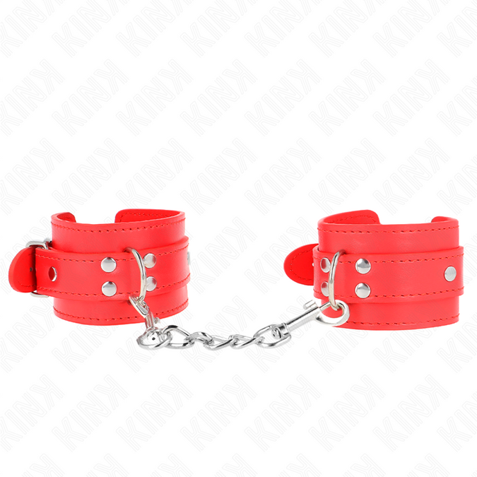 Kink – Simple Wrist Restraints Red Adjustable 20 – 23 Cm X 5.5 Cm