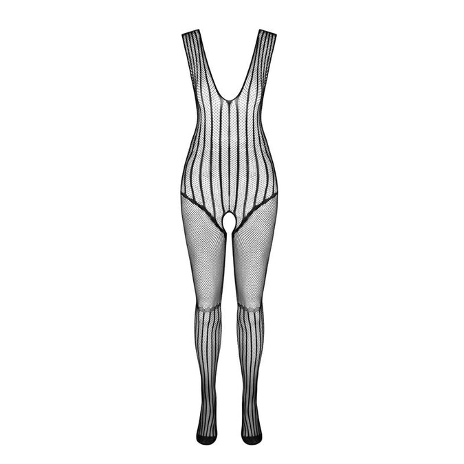 PASSION - BS 103 BODYSTOCKING ZWART ÉÉN MAAT