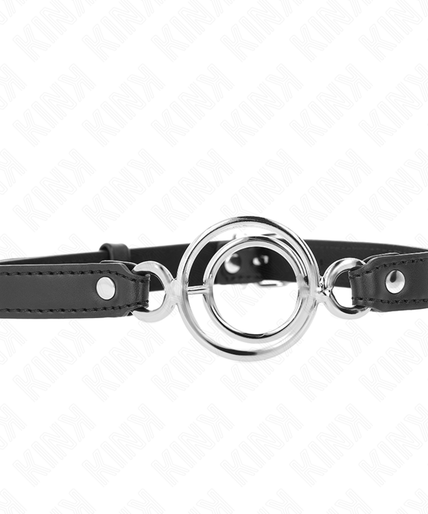 KINK - GAG WITH MULTIPLE O-RINGS 5 CM BLACK 63 X 2.5 CM KINK - GAG WITH MULTIPLE O-RINGS 5 CM BLACK 63 X 2.5 CM