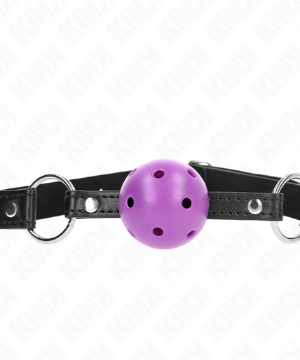 KINK - HOLLOW HARD PURPLE BALL 4.5 CM GAG 63.5 X 2 CM KINK - HOLLOW HARD PURPLE BALL 4.5 CM GAG 63.5 X 2 CM