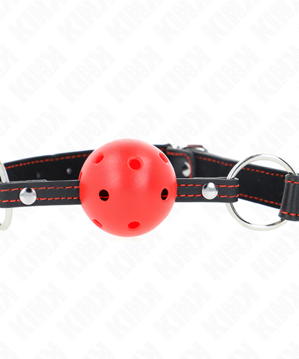 KINK - HOLLOW HARD RED BALL GAG MODEL 2 65 x 2.5 CM KINK - HOLLOW HARD RED BALL GAG MODEL 2 65 x 2.5 CM